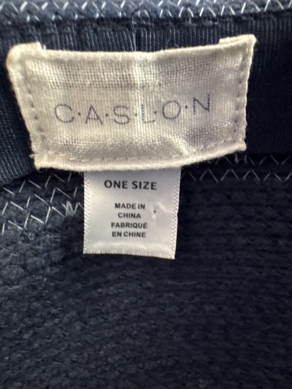 Caslon Women Sun Hat Navy Blue Wide-Brim Modern Beachy Cruise Resort Lightweight - Picture 4 of 9